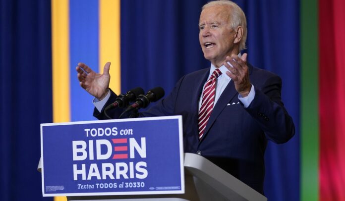 Biden courts Hispanics, takes shots at Trump in Florida