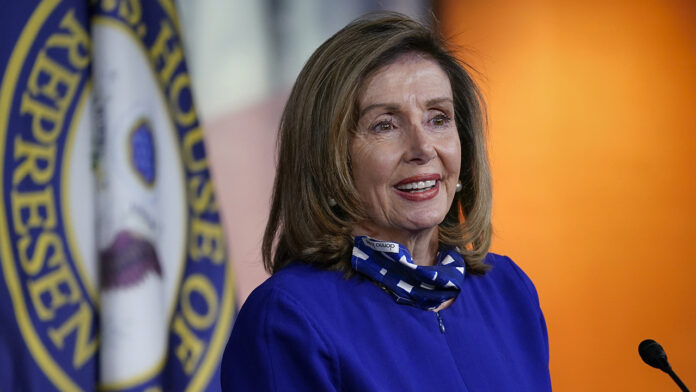 Pelosi holds a weekly press conference