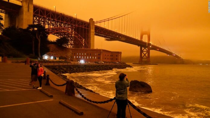 This is what the Bay Area’s skies looked like today during the wildfires