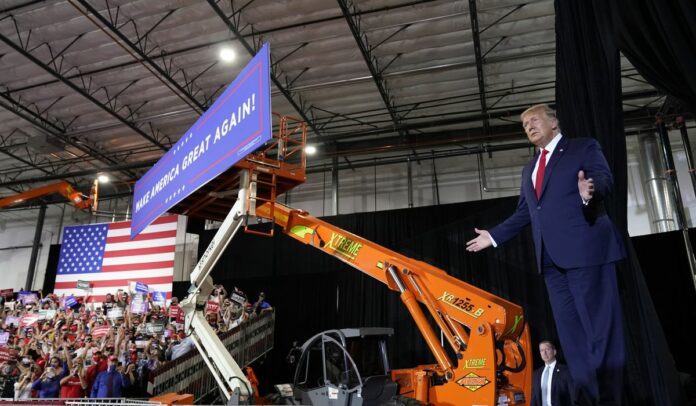 Trump at Henderson, Nevada rally rips Biden as unfit to be president