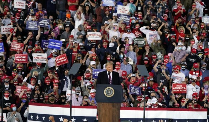 Trump at Moon Township, Pennsylvania rally rips Biden on Supreme Court