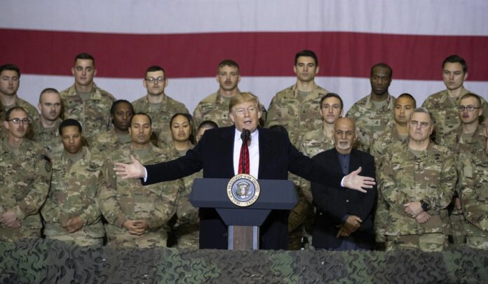 Trump fights for military vote despite early missteps