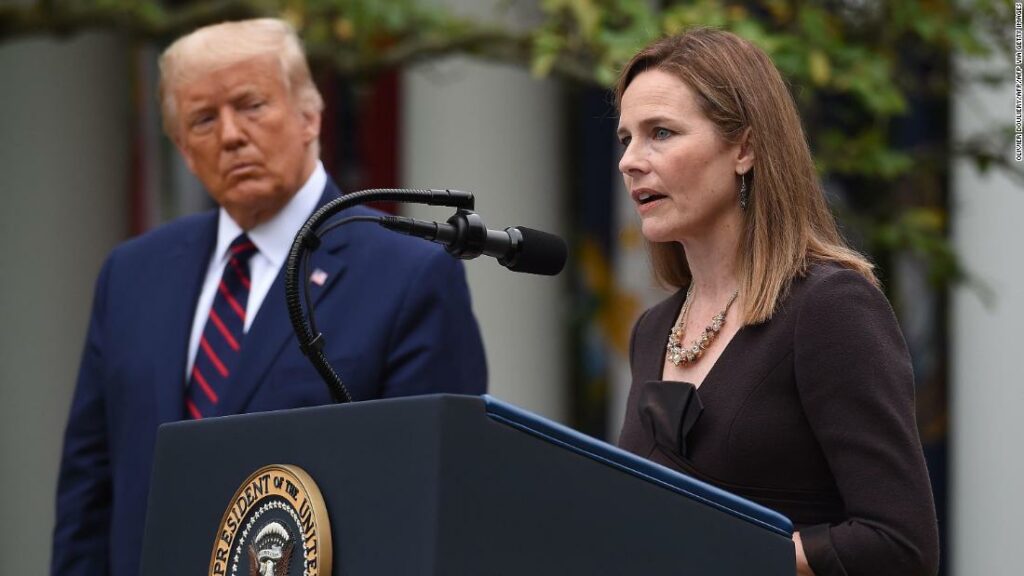 Trump nominates Amy Coney Barrett as Supreme Court justice