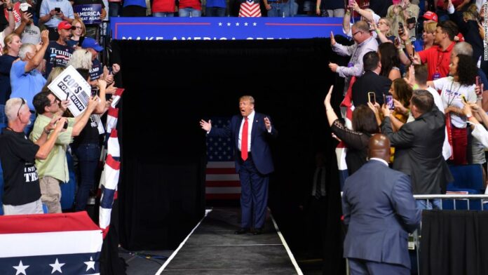 Trump to hold first entirely indoor rally in nearly three months