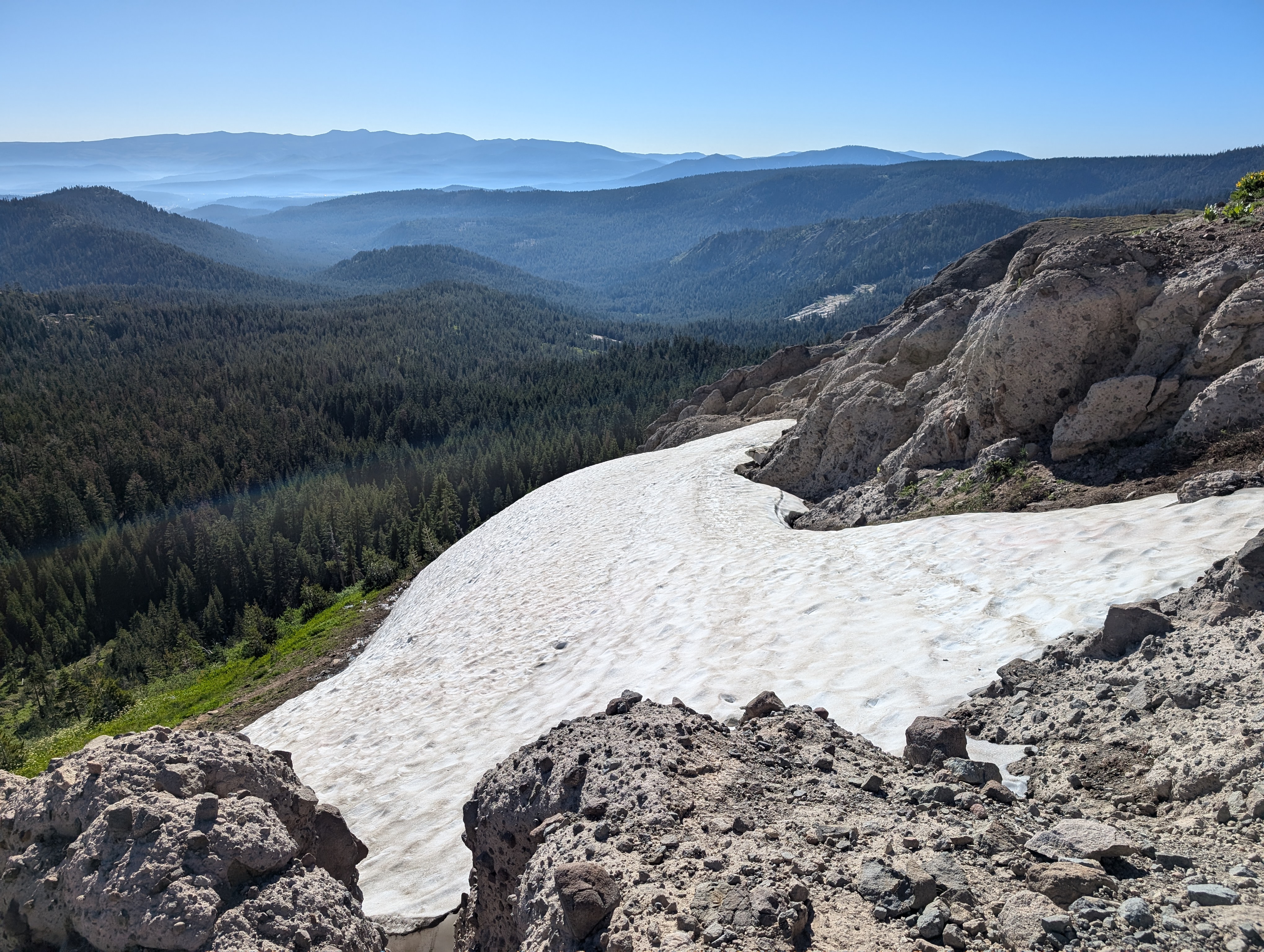 The only snow we encountered on the trail