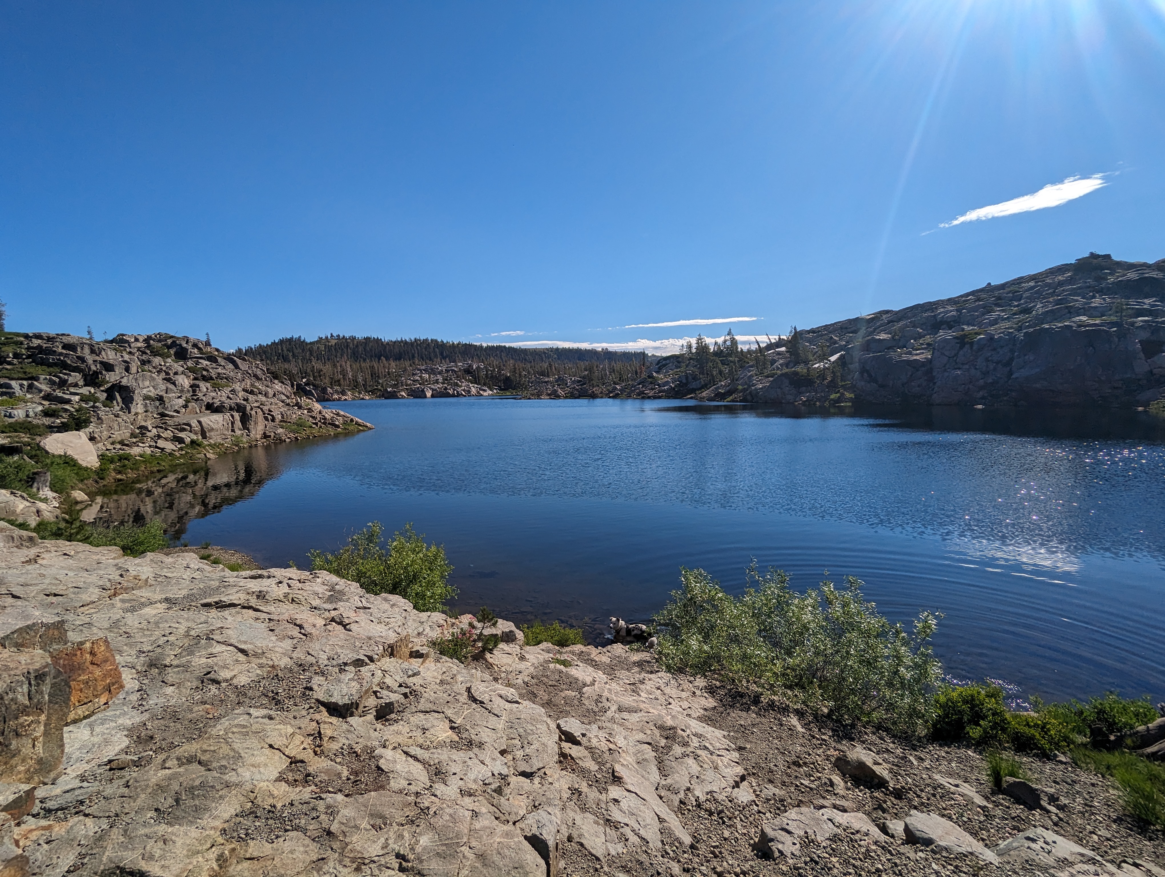 A brief detour at Downey Lake