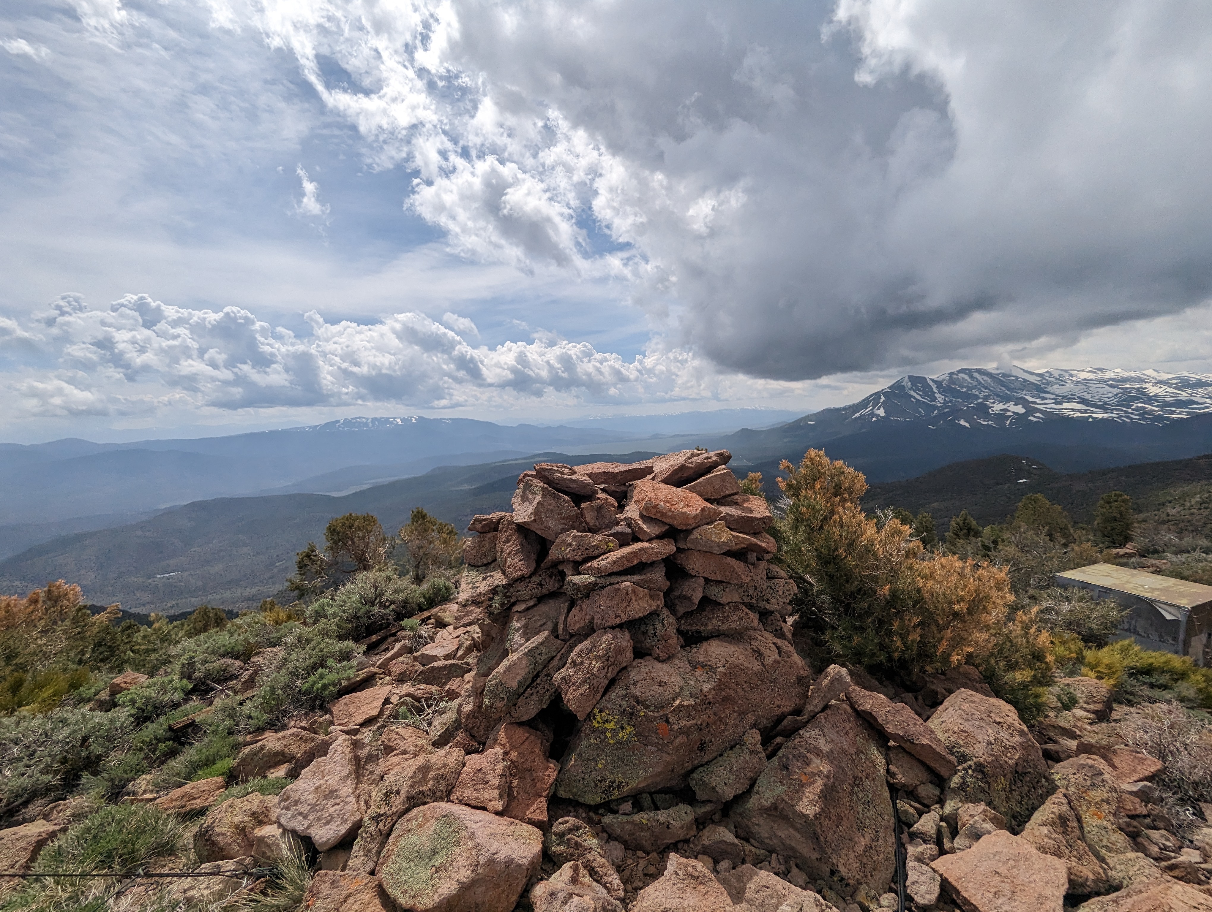 The summit cairn