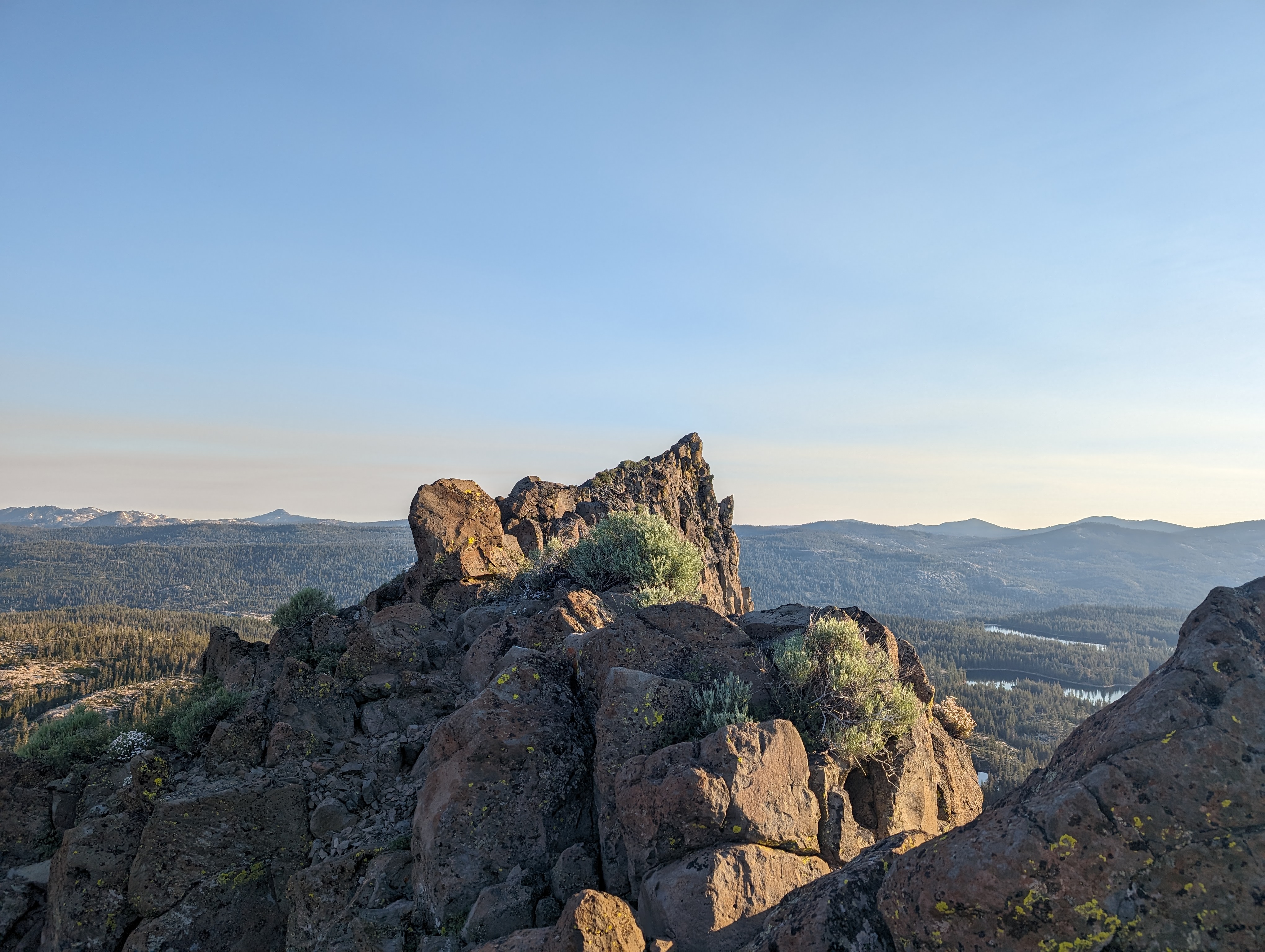 Looking towards the proper summit