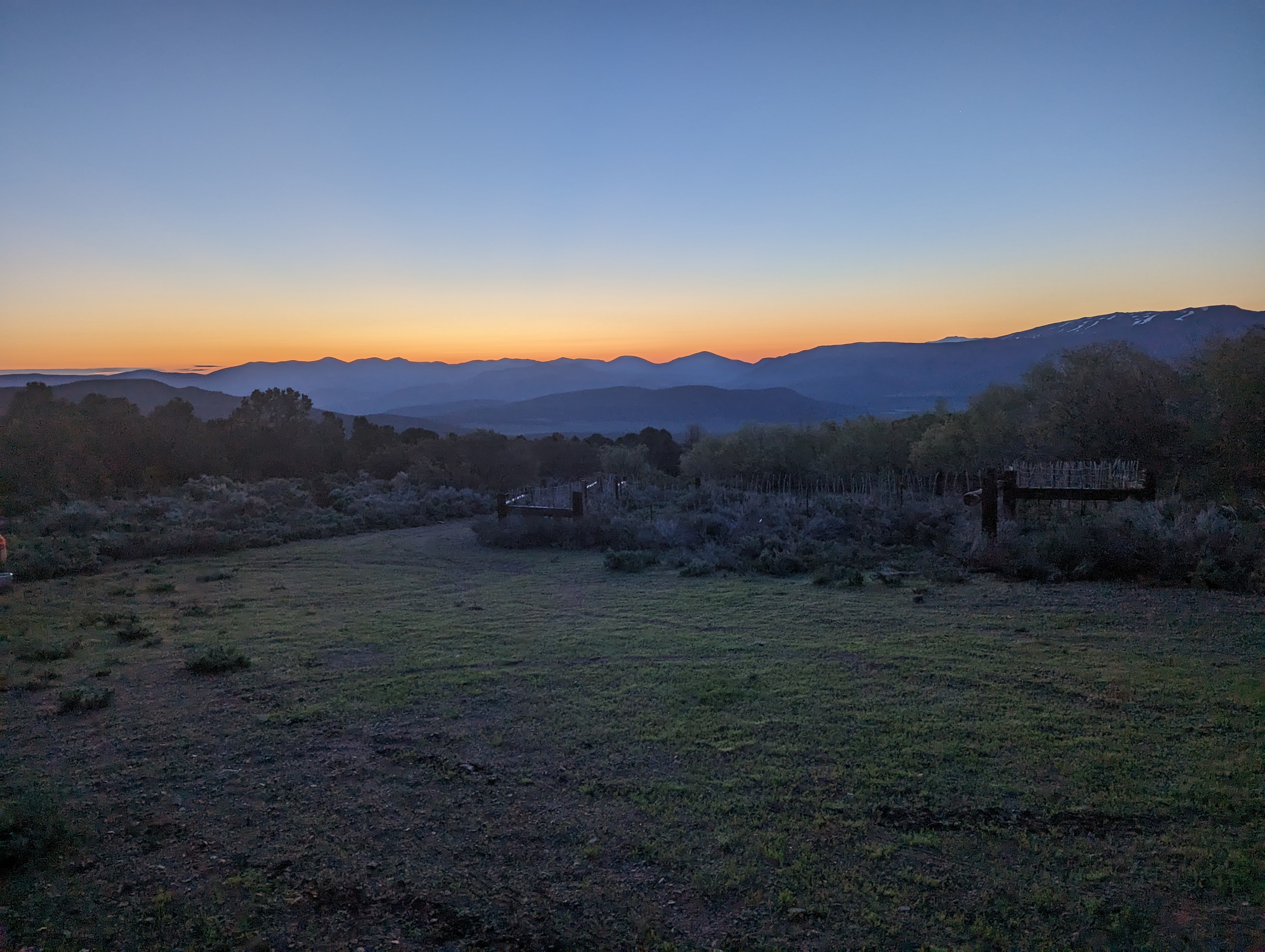 Sunset by the Corral