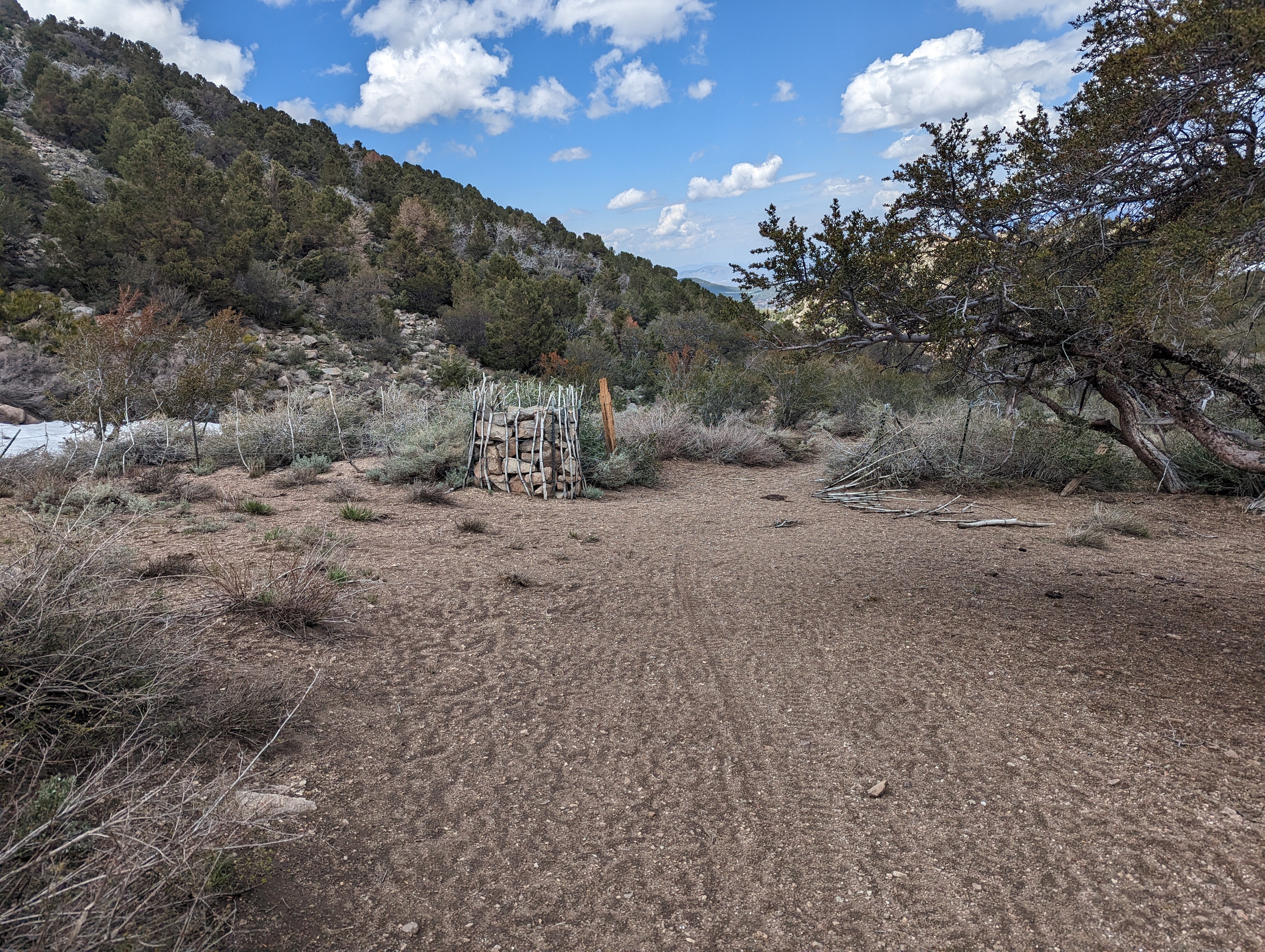 Cage of rocks