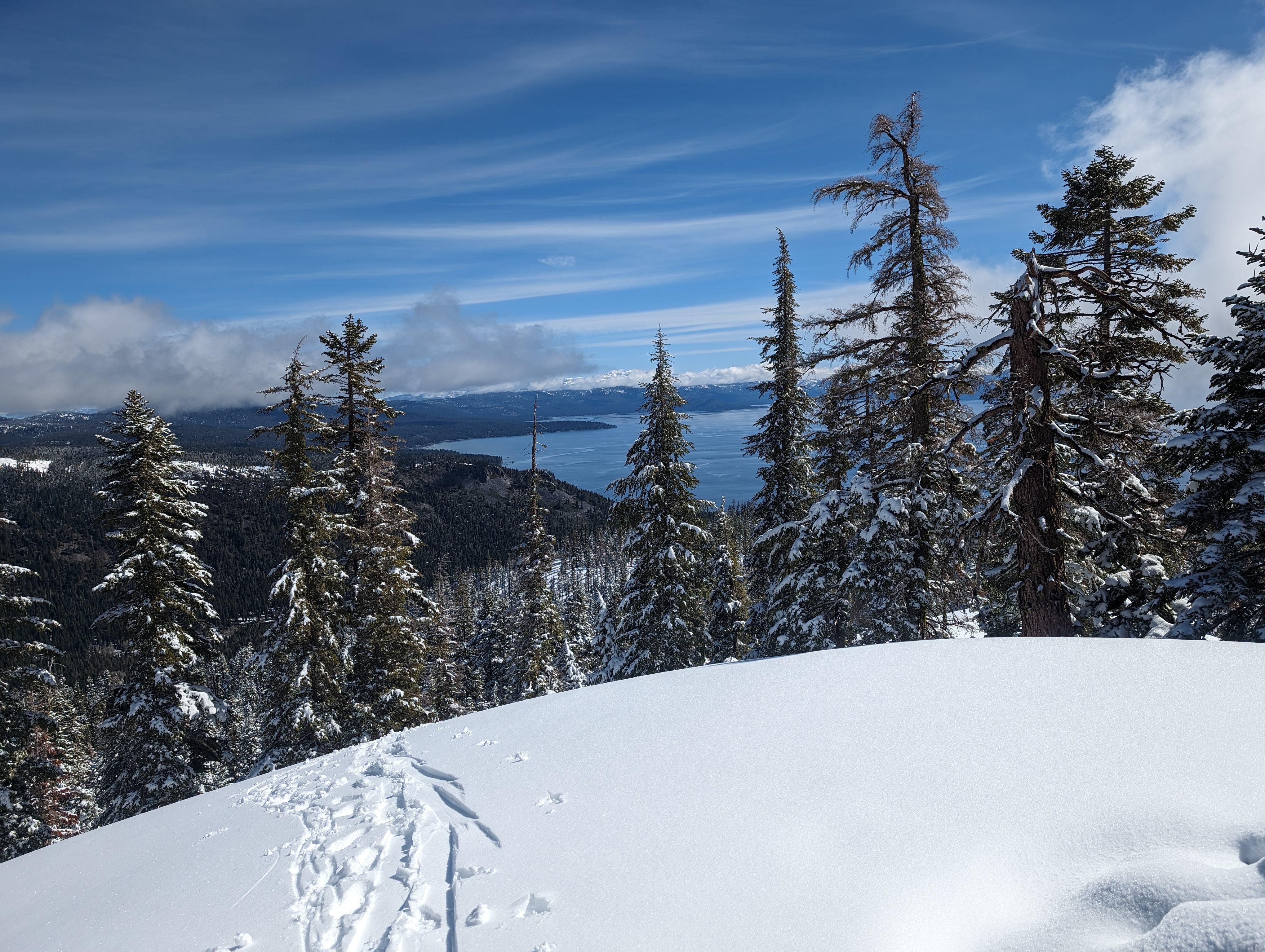 Looking back towards Tahoe