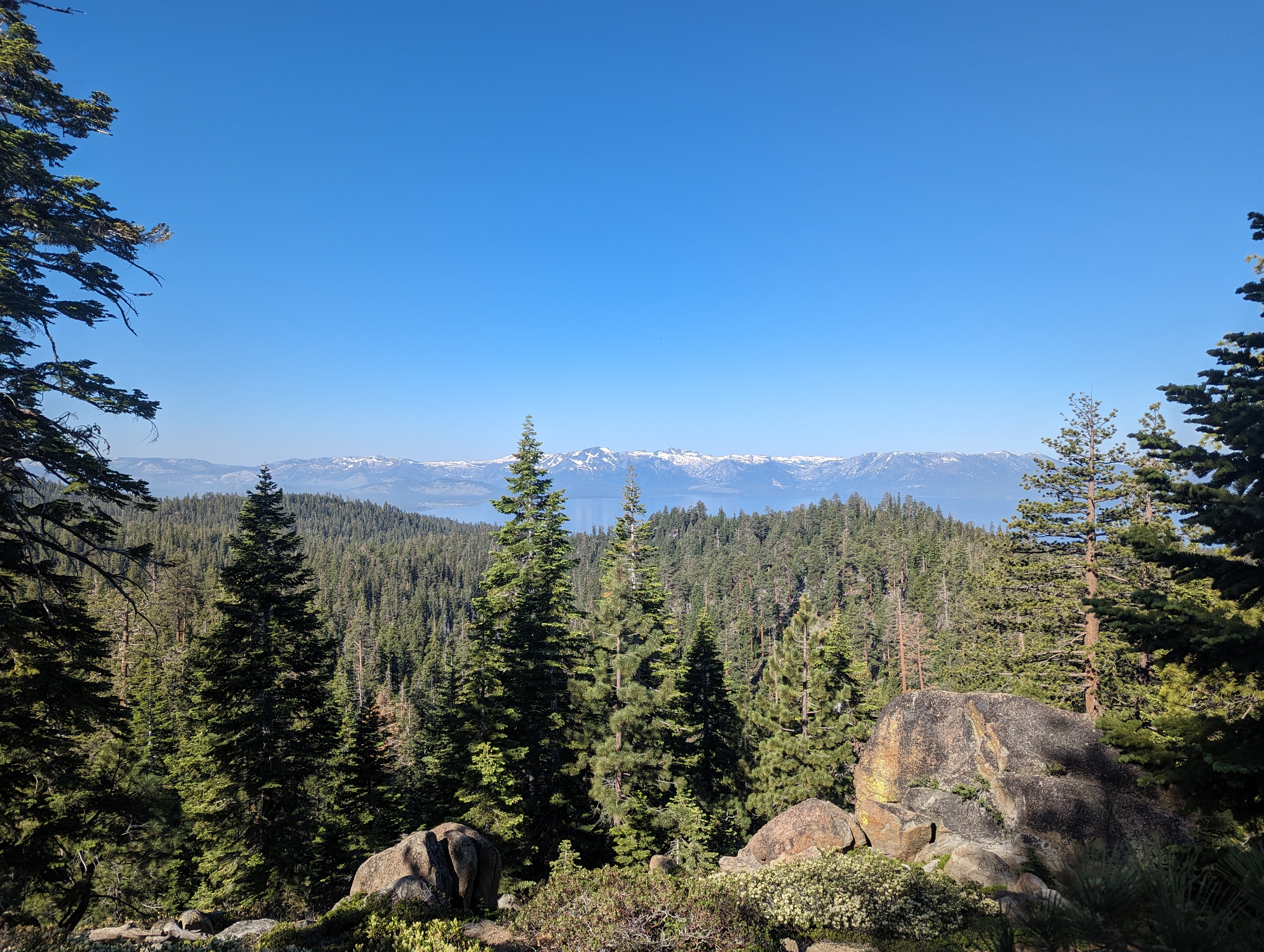 Lake Tahoe and Mt Tallac in the distance