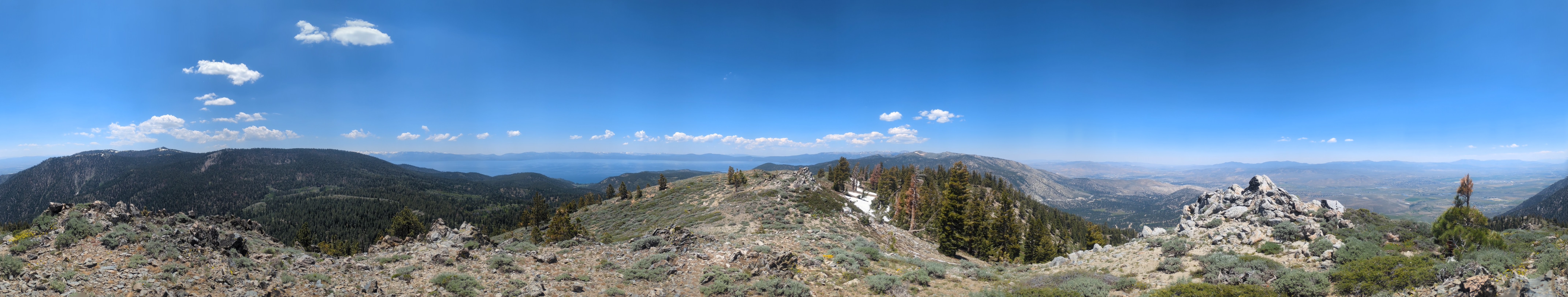 Duane Bliss Peak summit panorama