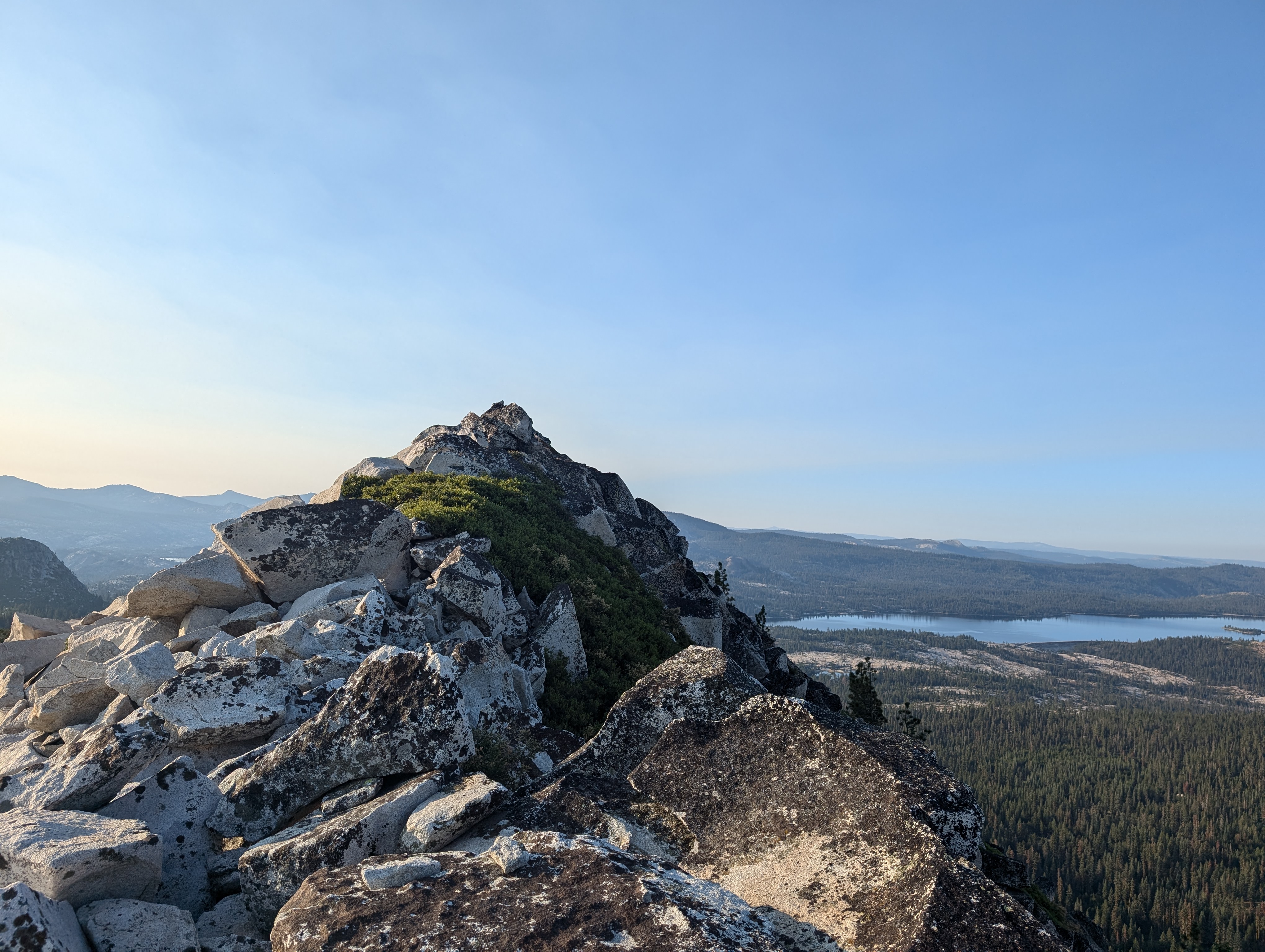 At the summit ridge