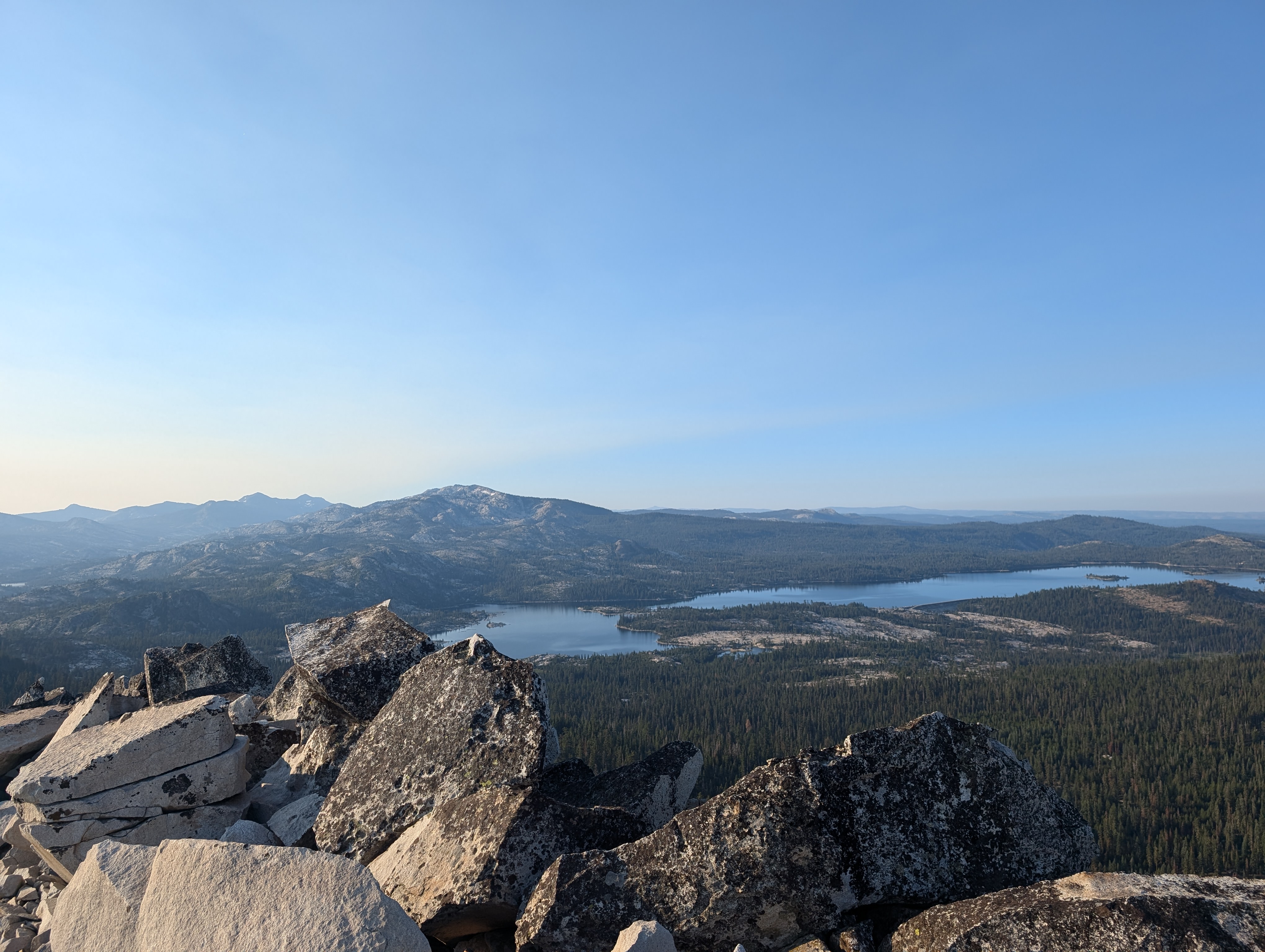 Loon Lake, the Crystal Range, and Dick&rsquo;s and Jack&rsquo;s Peaks in the distance