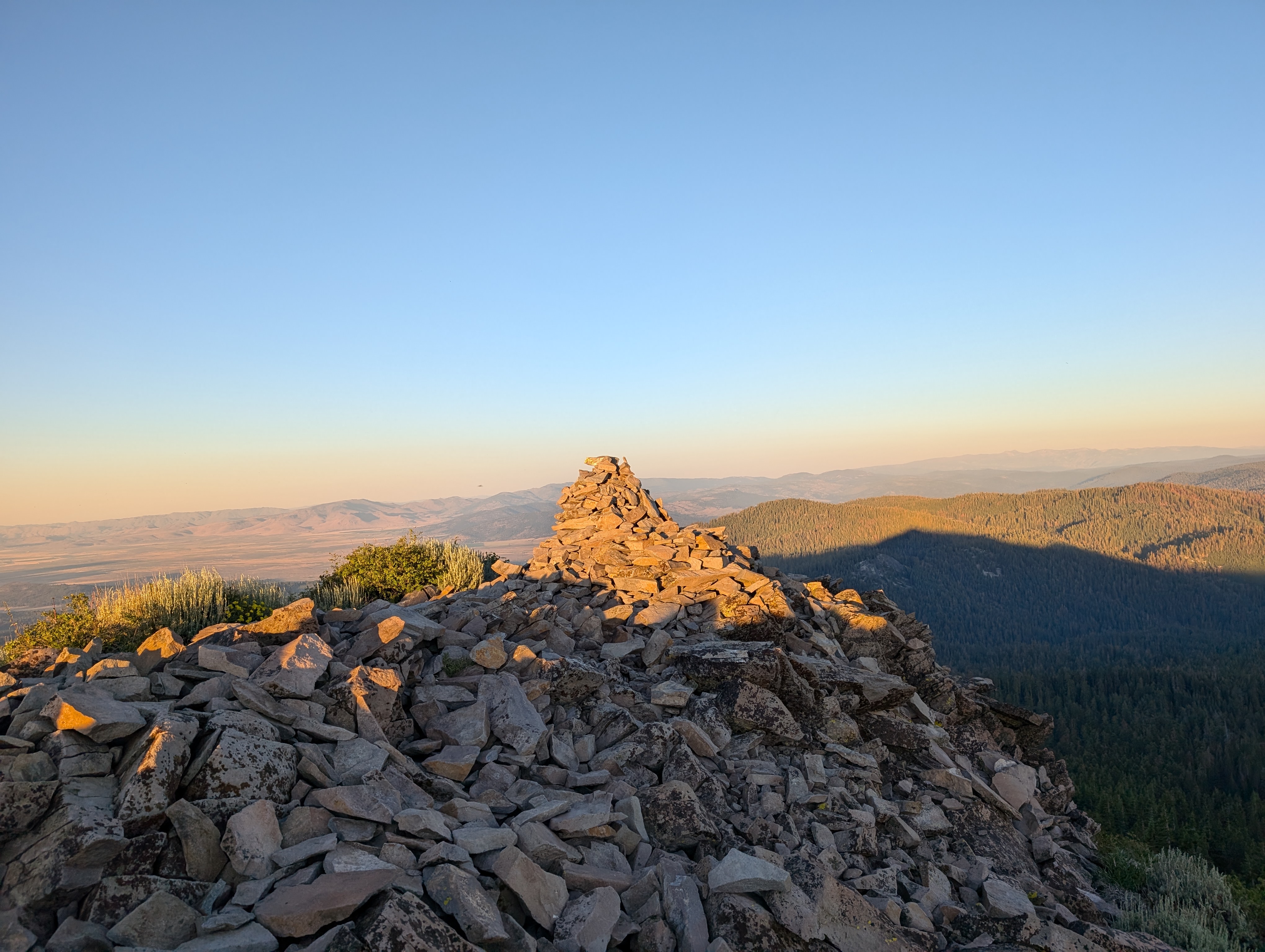 Summit cairn