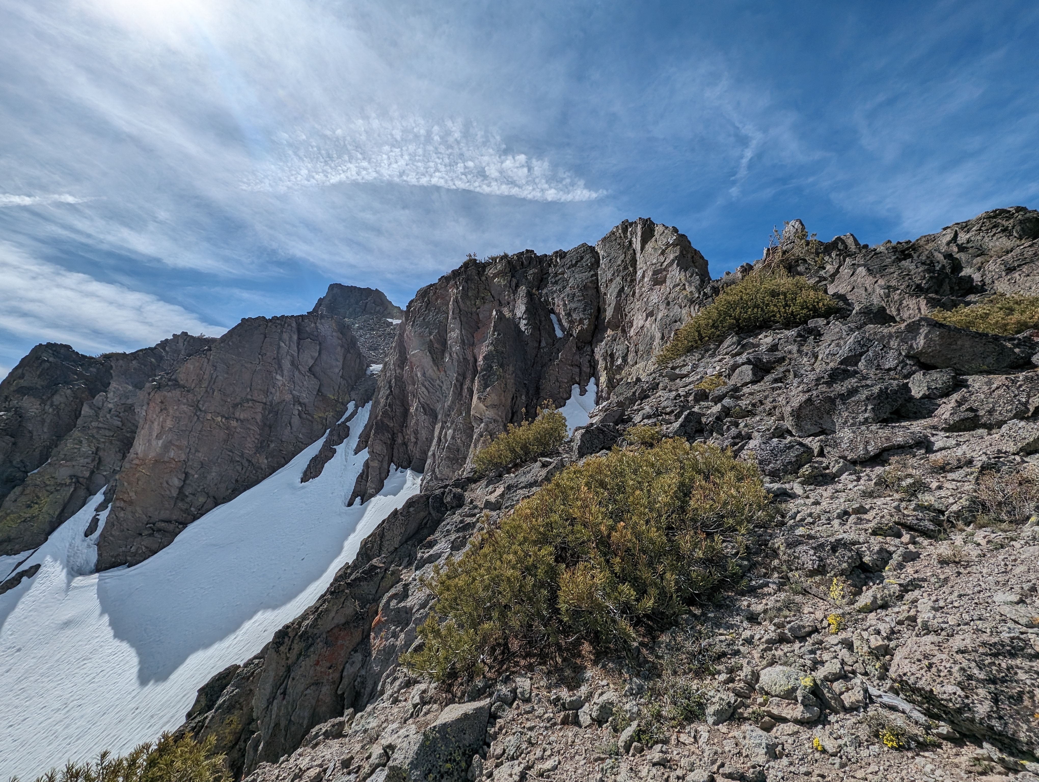 The steep northeastern bowl