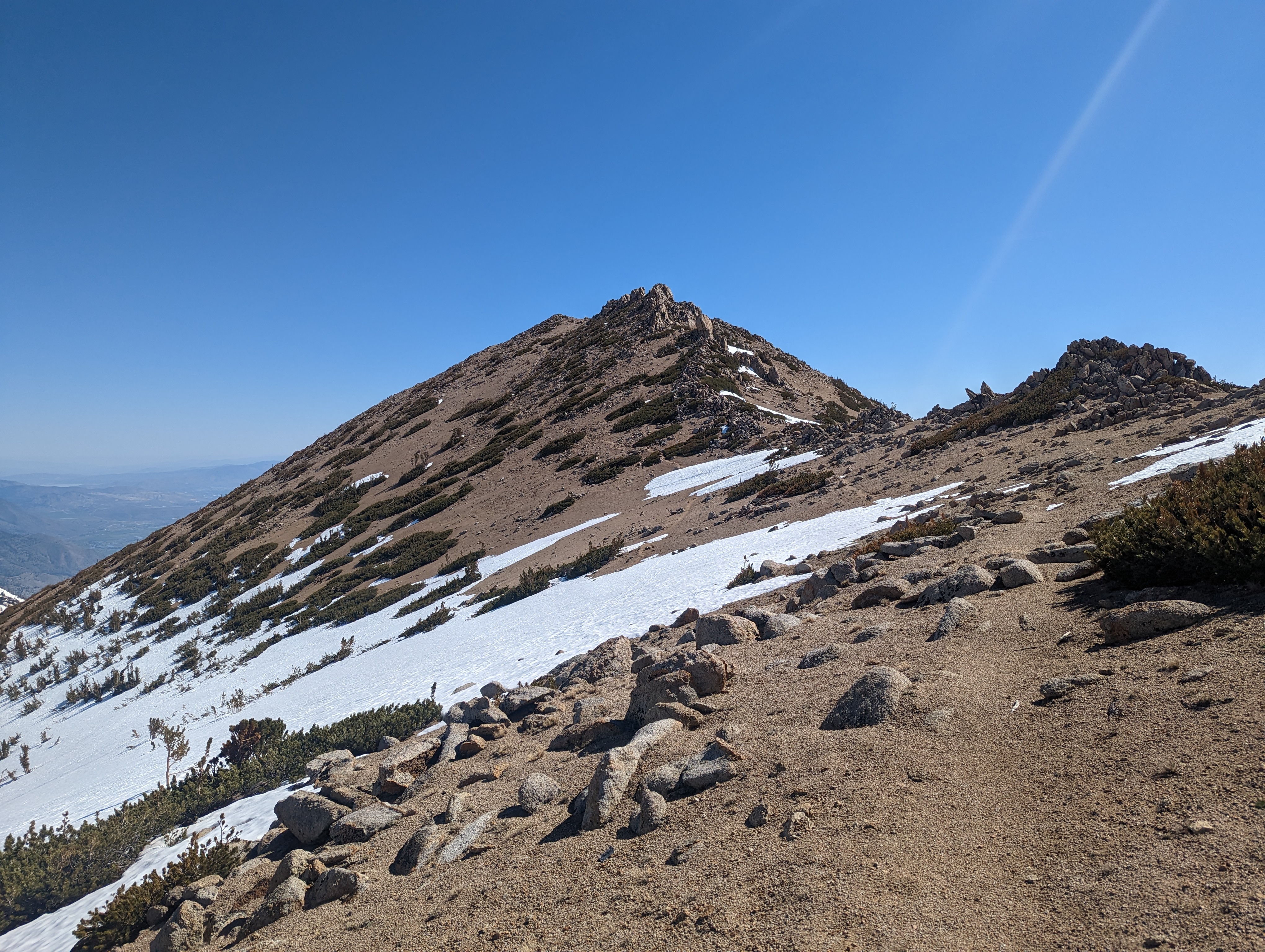 Nearing the summit triangle