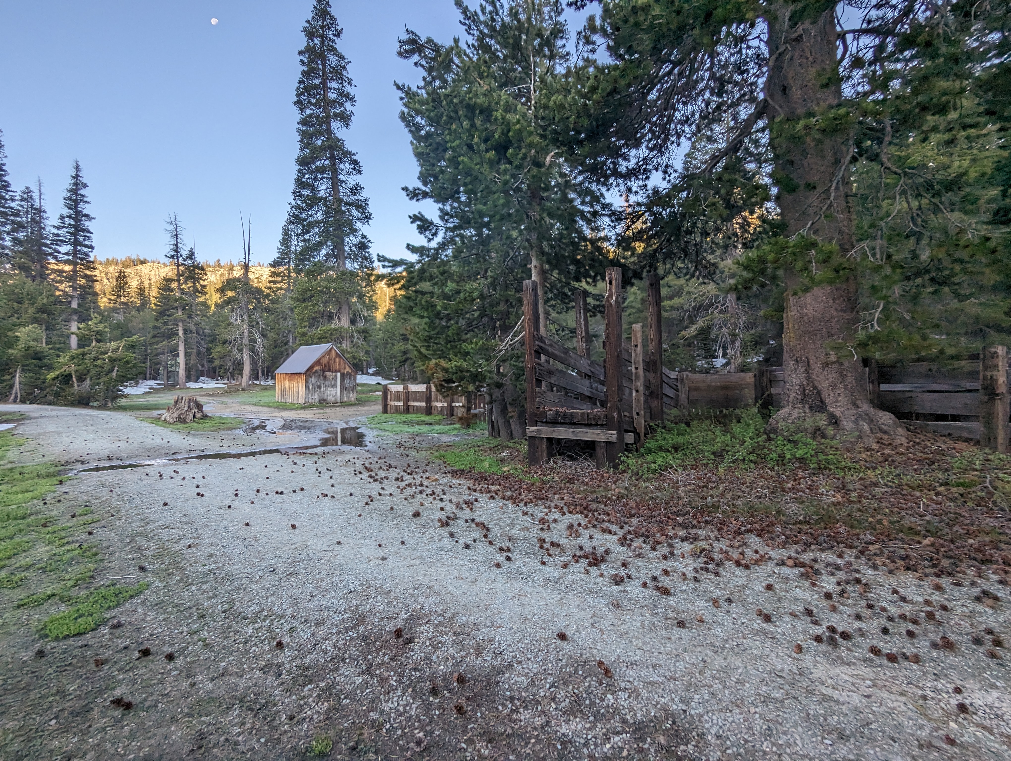 An old Corral and cabin a few miles in