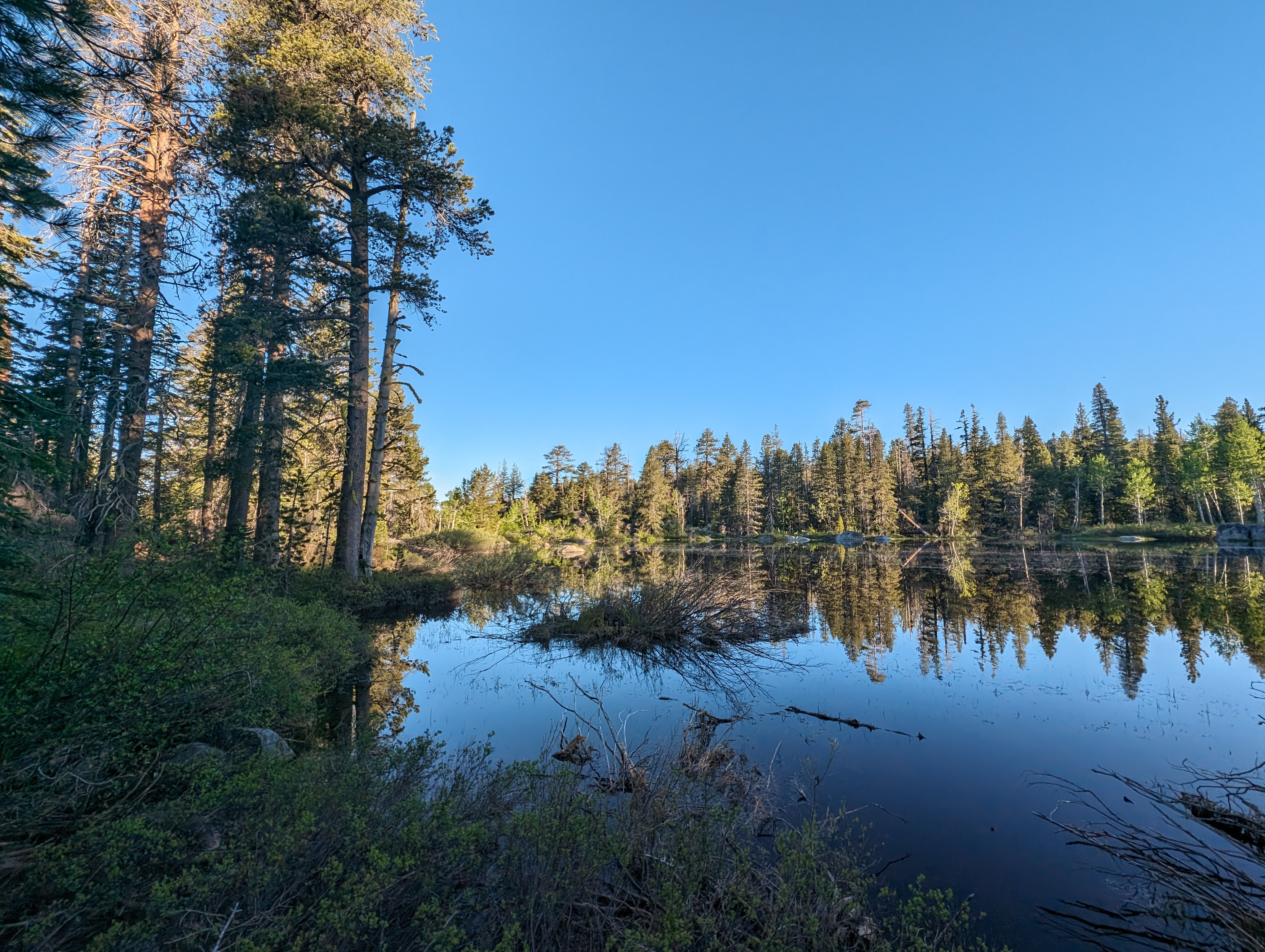 A calm morning at the first lake