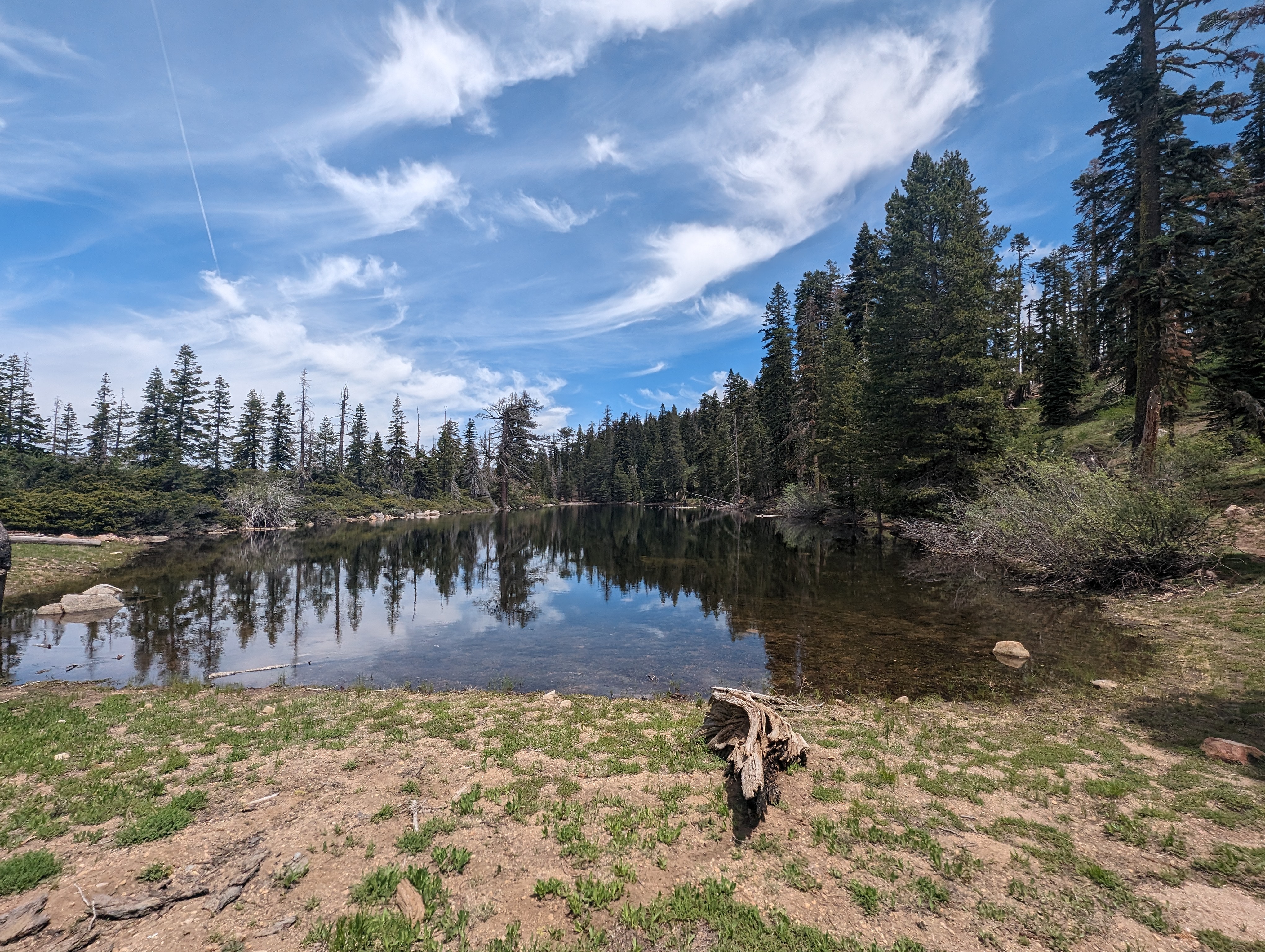 A better shot of the second lake. It almost looked clean enough for a swim