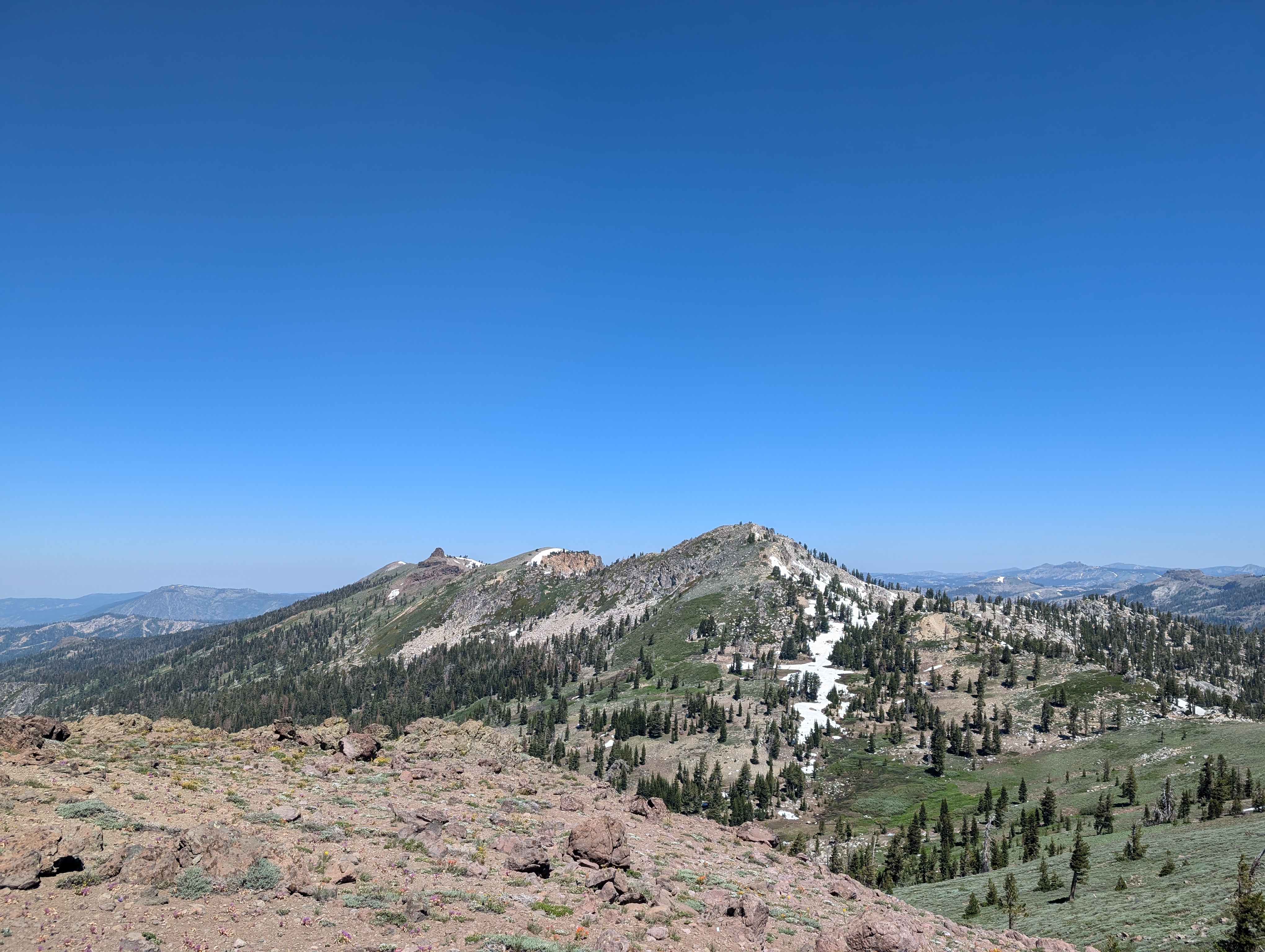 Looking towards Granite Chief from Peak 8797