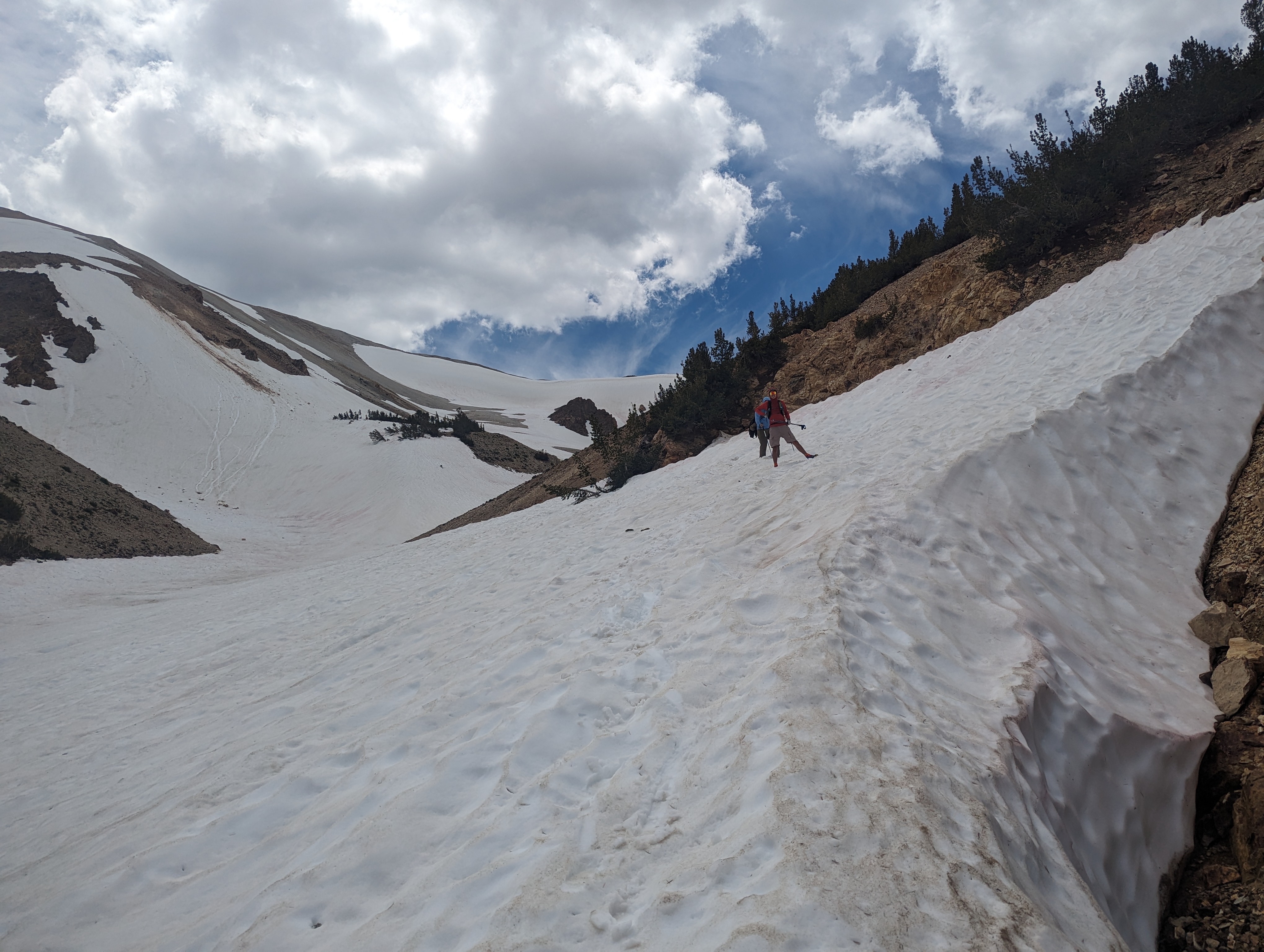 Back in the Canyon, still a hefty snowpack for July