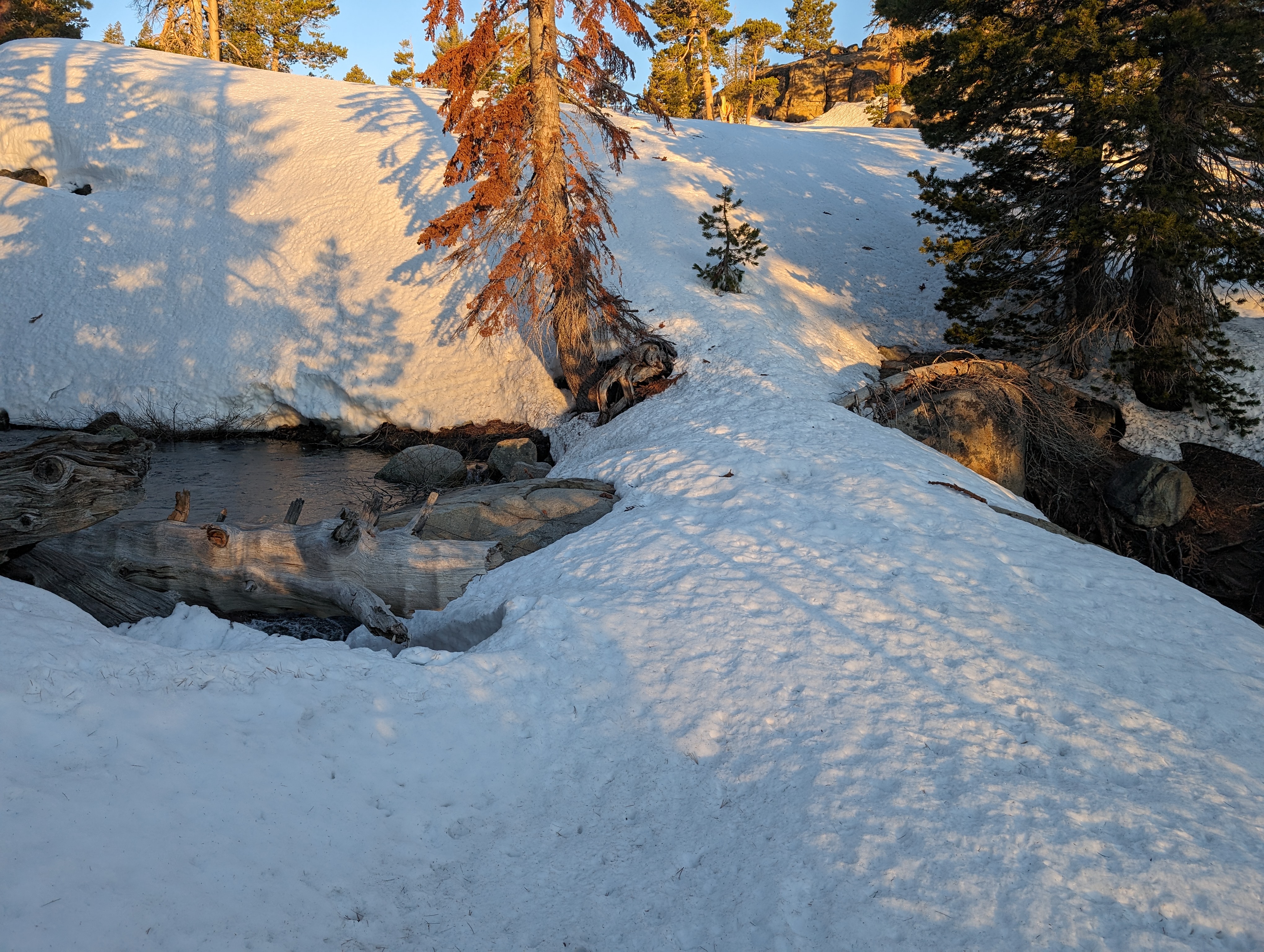 The snow bridge