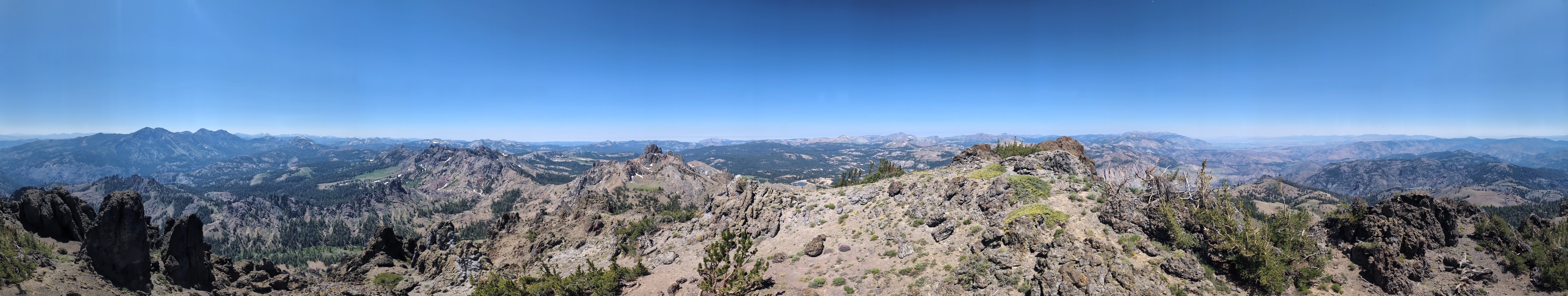 Panorama from the spot I originally thought to be the summit