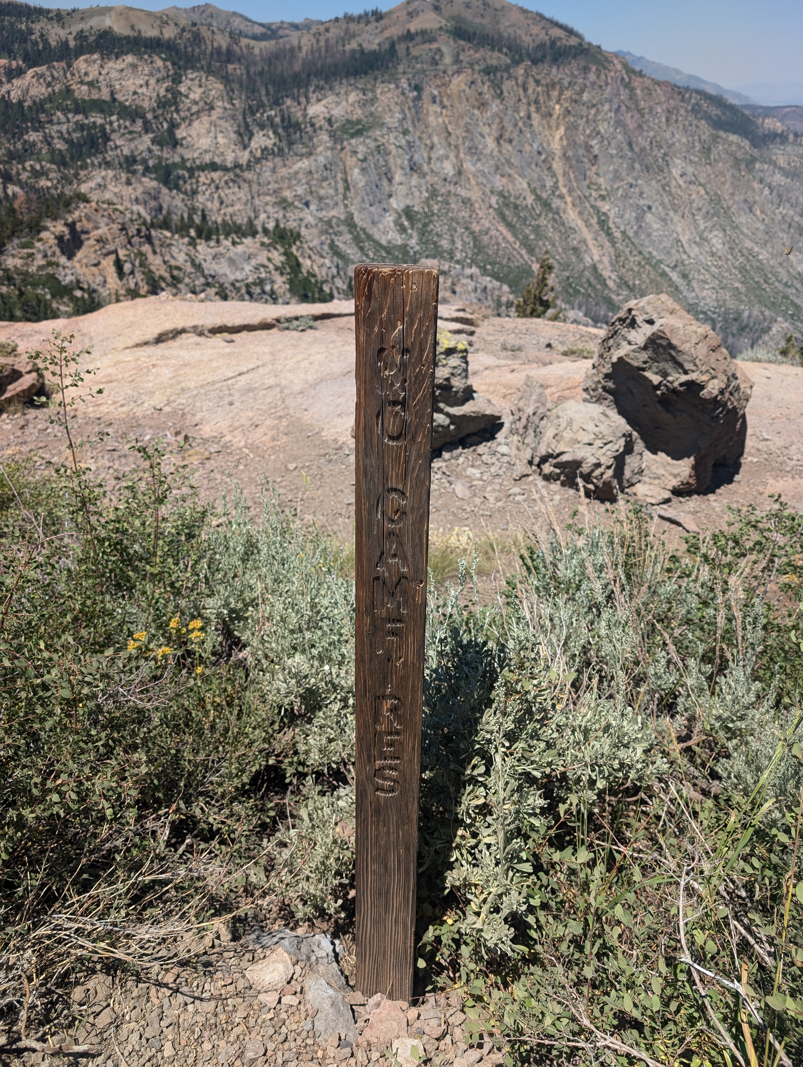 &ldquo;No Camfires&rdquo; sign. I remember noticing this misspelling a few years before while hiking this section of the PCT