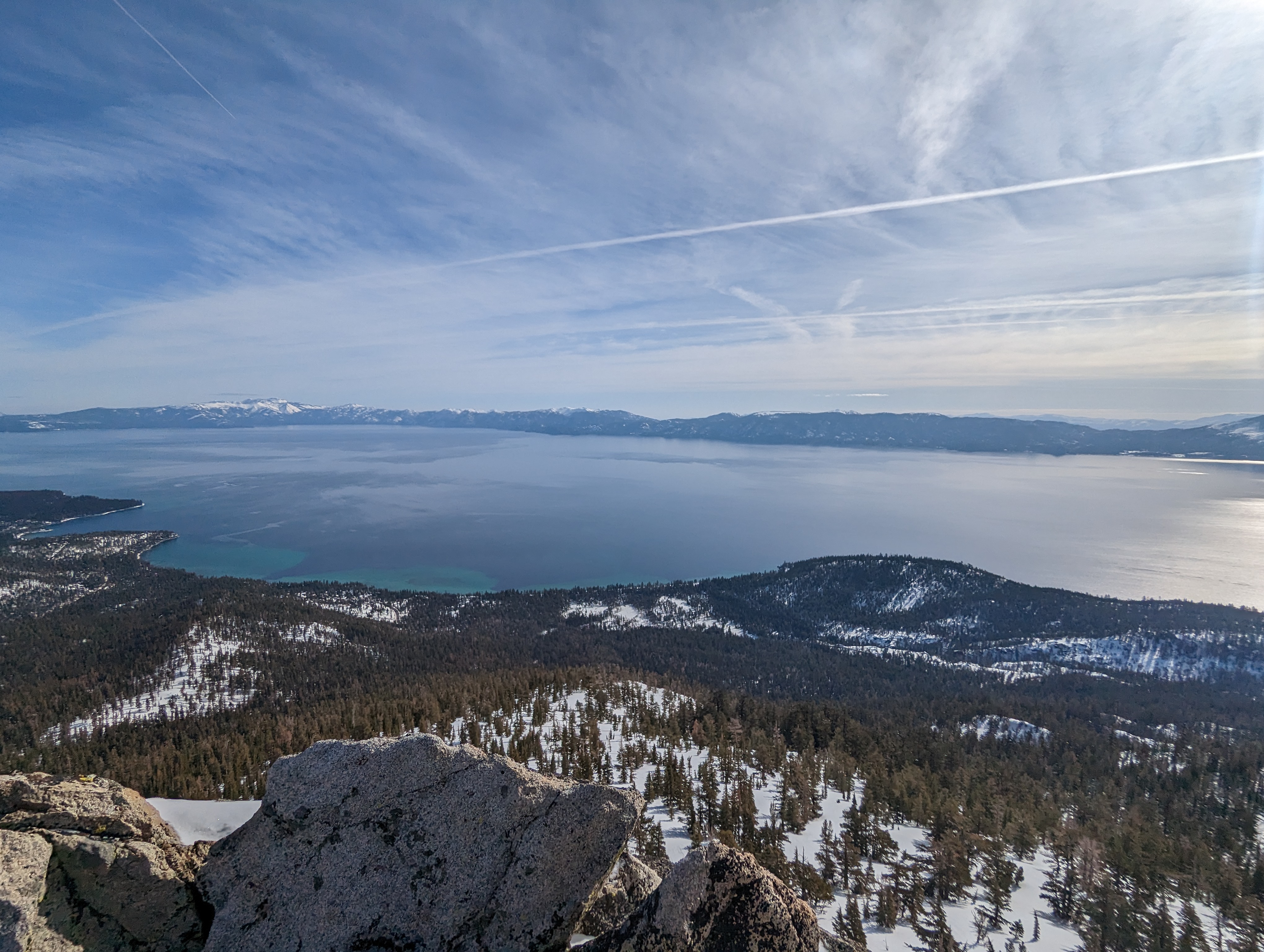 The view to the east from the summit