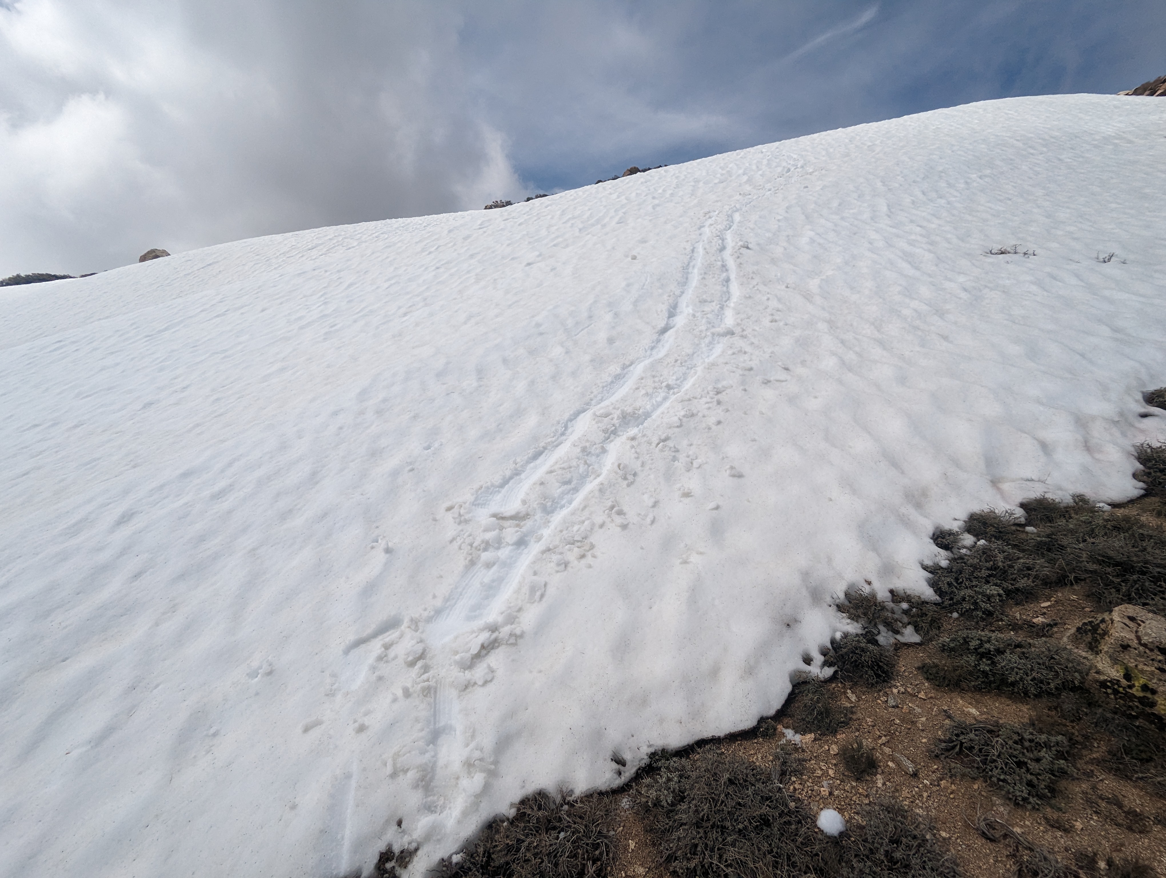 I enjoyed a bit of glissading on the way down