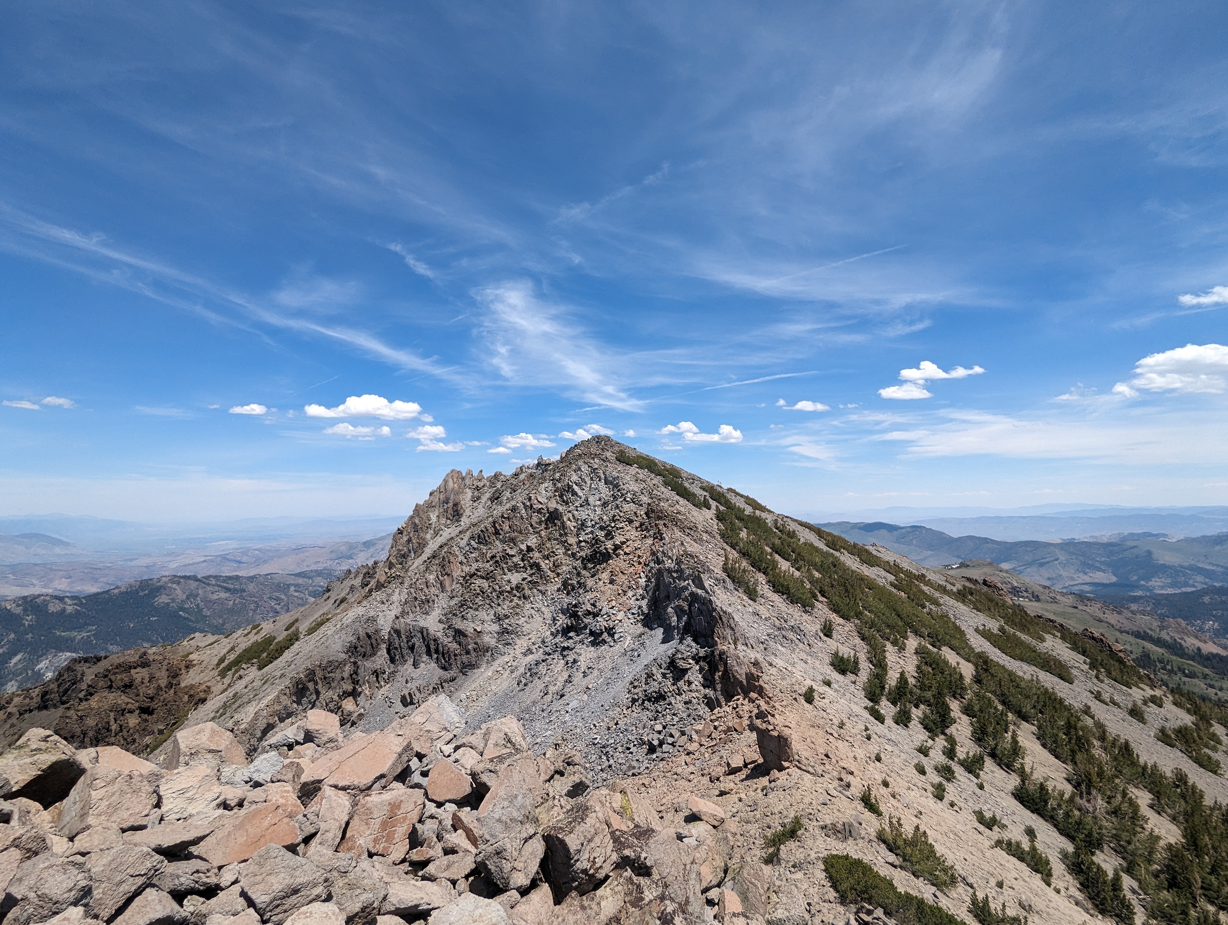 Looking towards the NE summit