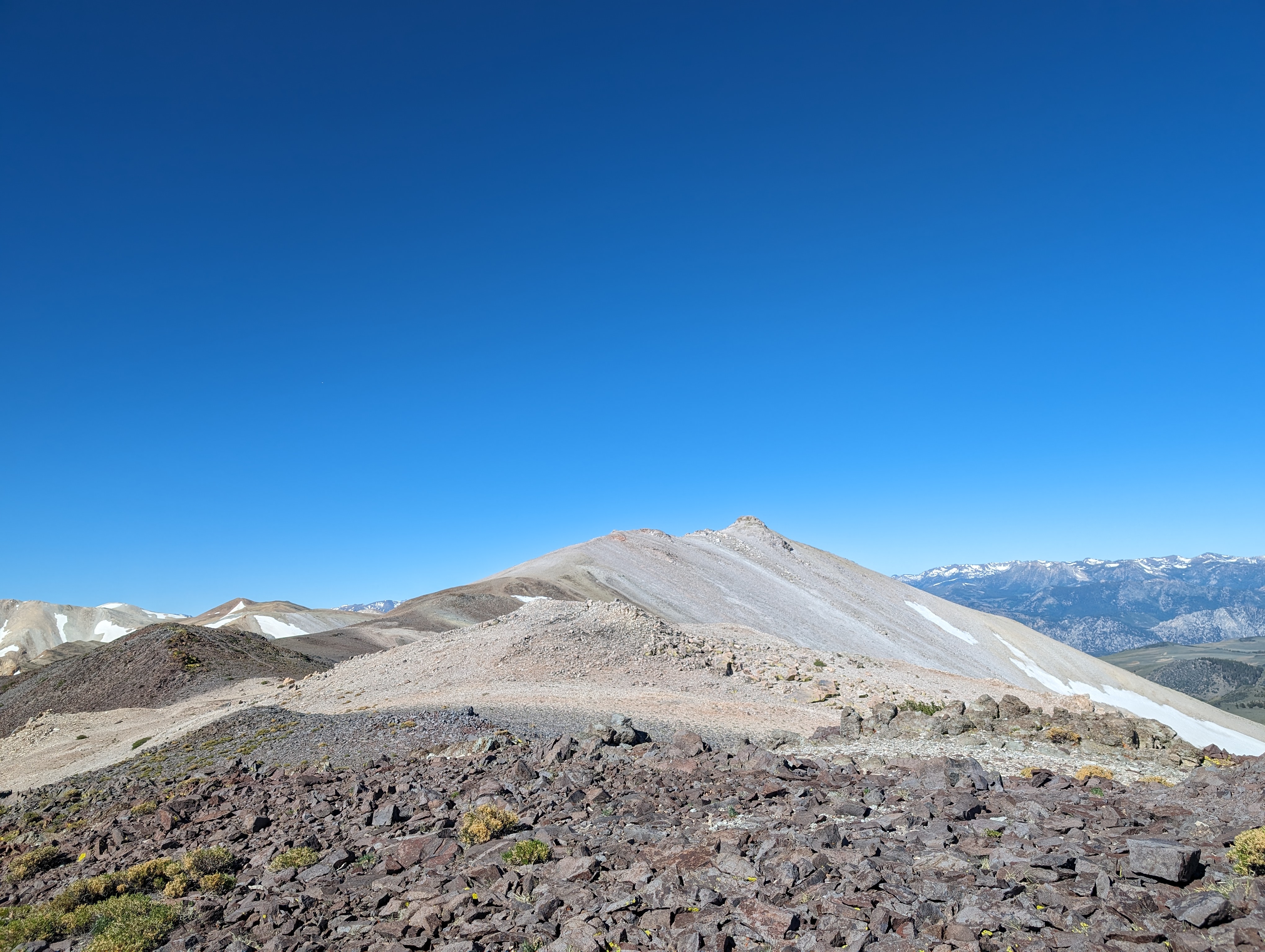 The summit comes into view