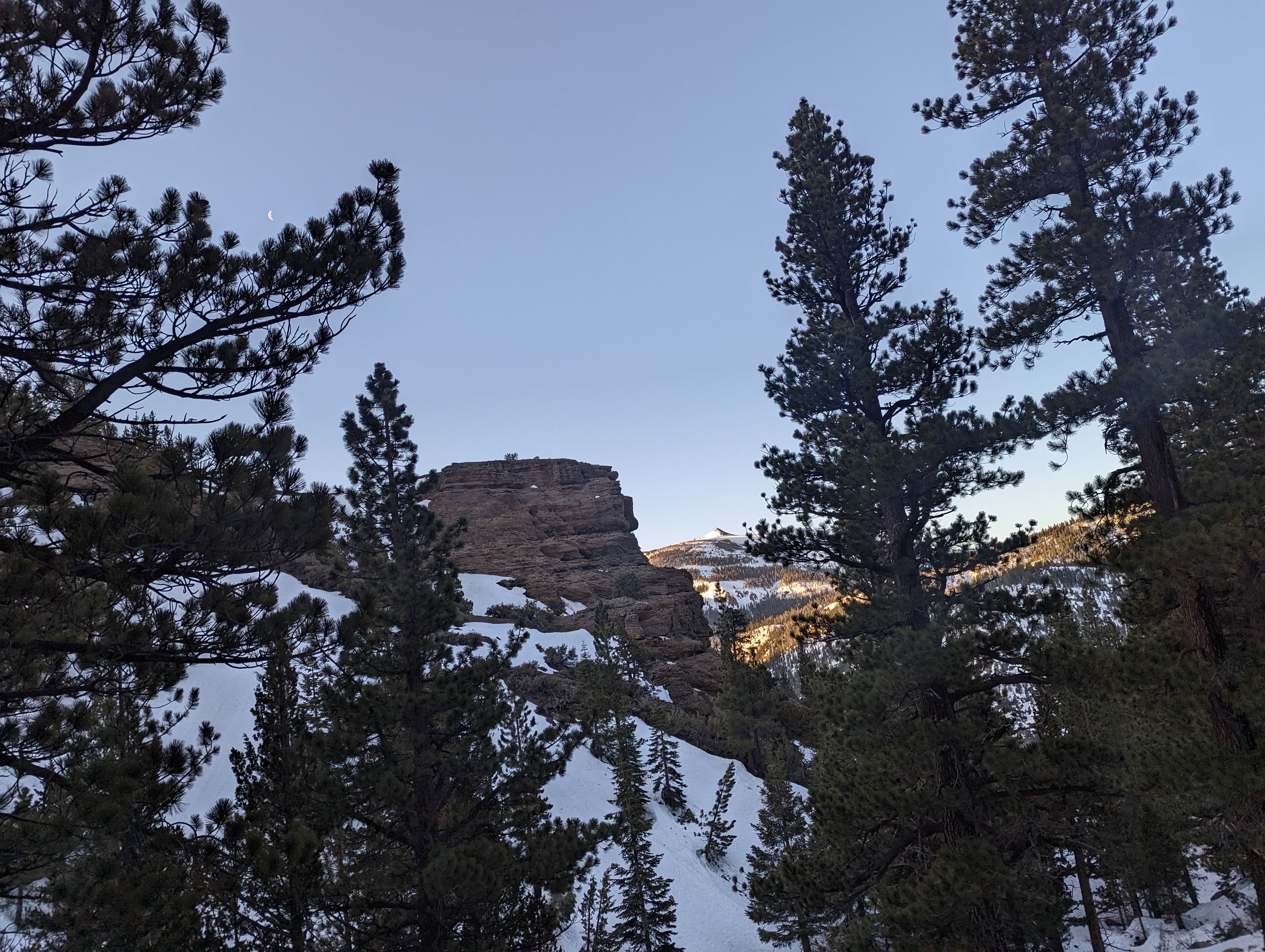 A cool volcanic feature and Hawkins Peak in the distance