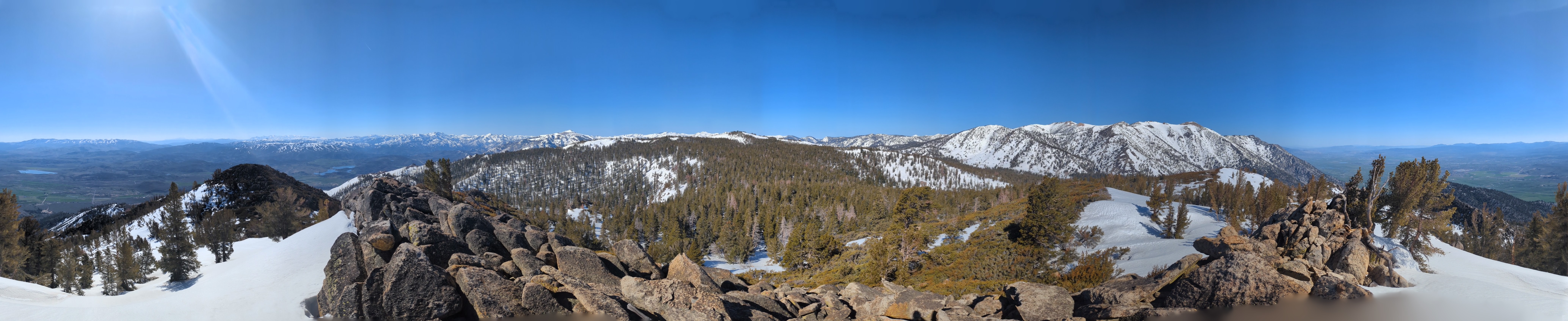 Panorama from the top of Wade