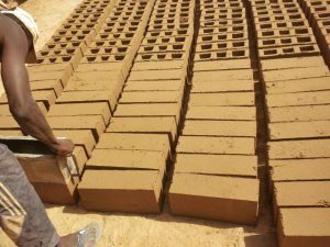 Drying the bricks (Ngar Gueye, Senegal)