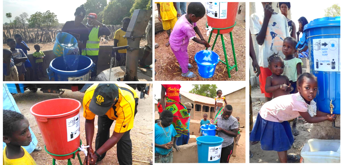 Hand-washing station